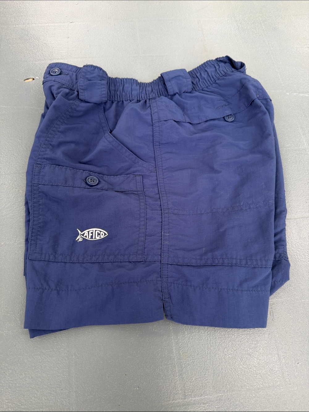 AFTCO Kids Navy Blue Cargo Shorts